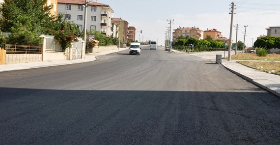 akyurt cubuk yolu asfalt yapildi