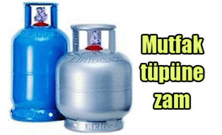 Mutfak Tüpüne Zam Yapıldı