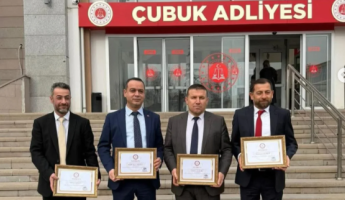 Çubuk Esnaf Odaları başkanları mazbatalarını alarak göreve başladı